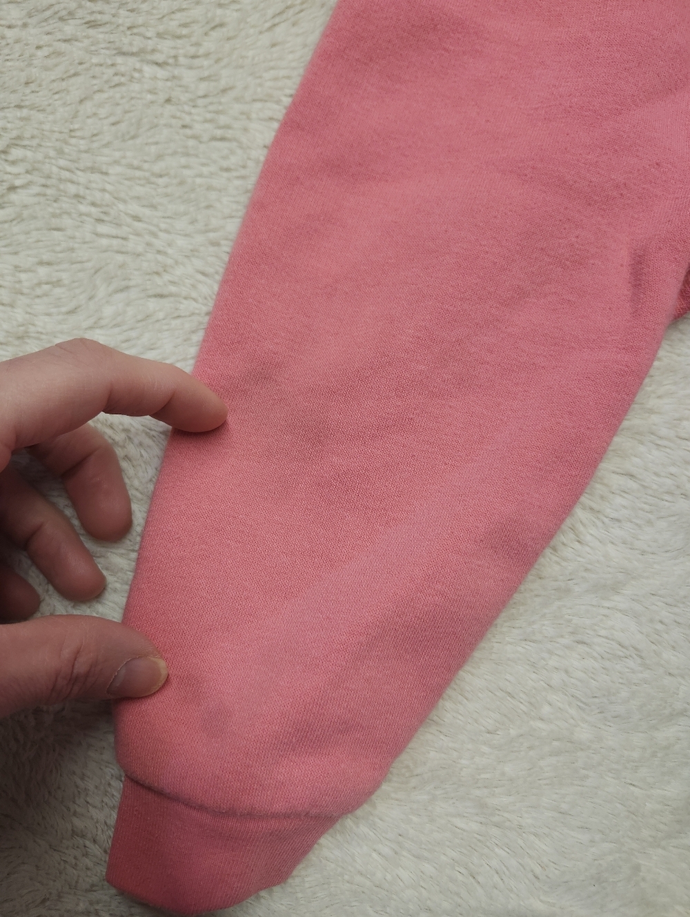 ☆ Carhartt Girl's Infant Hooded Zip Up Bodysuit Coverall Size 12 Months Pink - Picture 8 of 10